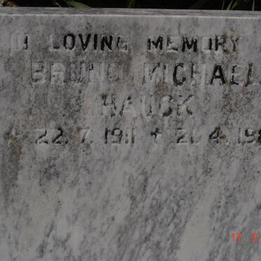 HAUCK Bruno Michael 1911-1986