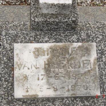 HEERDEN Thysie, van 1970-1970