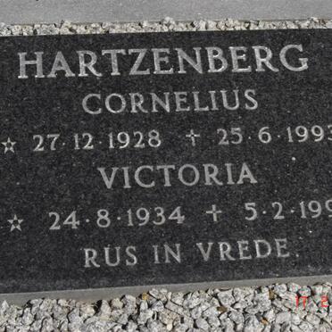 HARTZENBERG Cornelius 1928-1993 &amp; Victoria 1934-1996