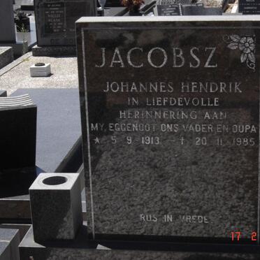 JACOBSZ Johannes Hendrik 1913-1985