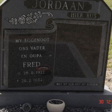 JORDAAN Fred 1922-1982