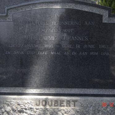 JOUBERT Guillaume Johannes 1895-1963