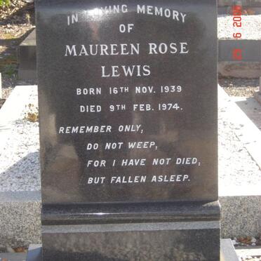 LEWIS Maureen Rose 1939-1974