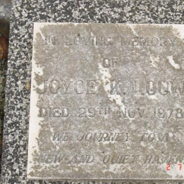 LOUW Joyce K. -1978
