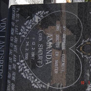 LANDSBERT Amanda, von nee SWART 1967-1990