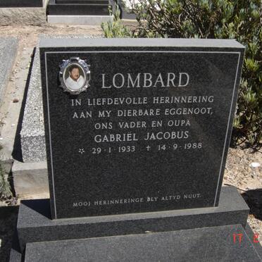 LOMBARD Gabriel Jacobus 1933-1988