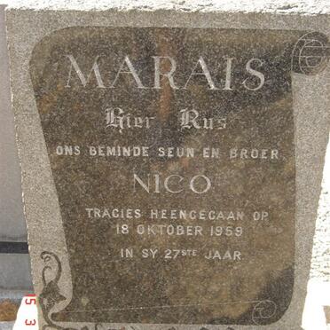 MARAIS Nico -1959