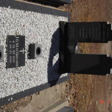 MacGREGOR Johanna Gertruida nee SLABBERT 1920-1995