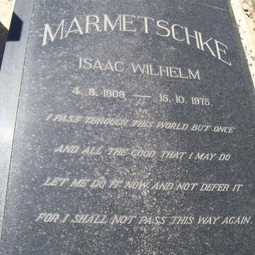 MARMETSCHKE Isaac Wilhelm 1909-1975