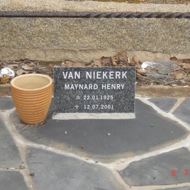 NIEKERK Mynard Henry, van 1925-2001