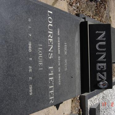 NUNEZ Lourens Pieter 1960-1989
