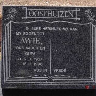 OOSTHUIZEN Awie 1937-1996