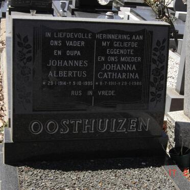 OOSTHUIZEN Johannes Albertus 1914-1995 &amp; Johanna Catharina 1911-1986