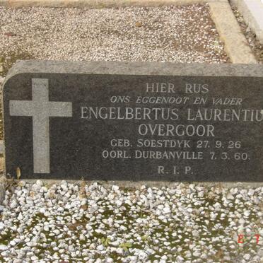OVERGOOR Engelbertus Laurentius 1926-1960
