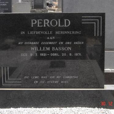 PEROLD Willem Basson 1921-1971