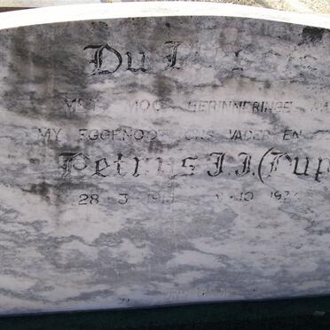 PLESSIS Petrus J.J., du 1915-1977