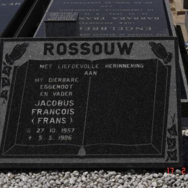 ROSSOUW Jacobus Francois 1957-1986
