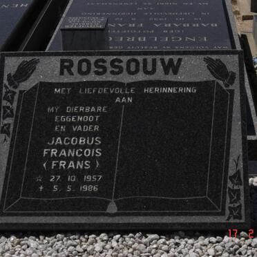 ROSSOUW Jacobus Francois 1957-1986