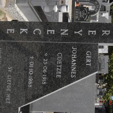 REYNECKE Gert Johannes Coetzee 1918-1988