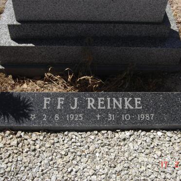 REINKE F.F.J. 1925-1987