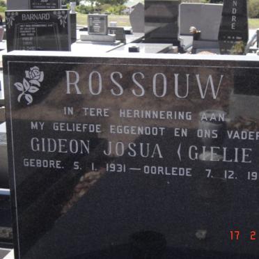 ROSSOUW Gideon Josua 1931-1988