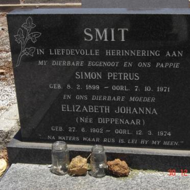 SMIT Simon Petrus 1899-1971 &amp; Elizabeth Johanna DIPPENAAR 1902-1974