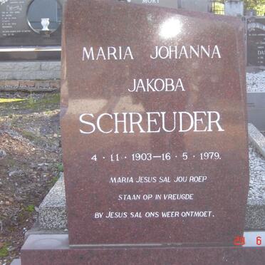 SCHREUDER Maria Johanna Jacoba 1903-1979