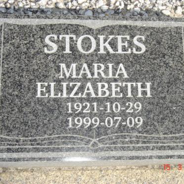 STOKES Maria Elizabeth 1921-1999
