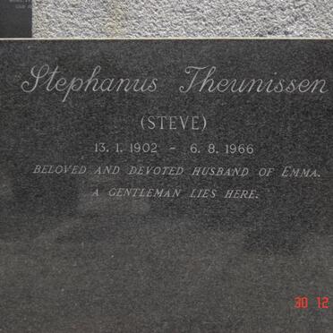 THEUNISSEN Stephanus 1902-1966
