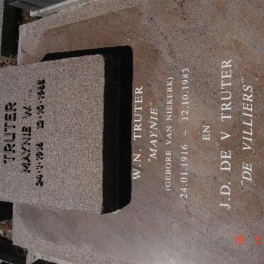 TRUTER J.D. de V. 1912-1995 &amp; W.N. VAN NIEKERK 1916-1983