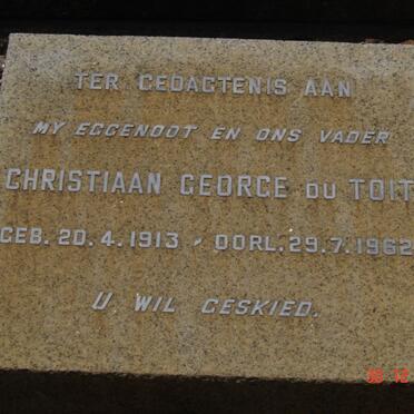 TOIT Christiaan George, du 1913-1962