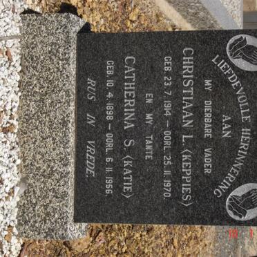 TOIT Christiaan L., du 1914-1970 :: DU TOIT Catherina S. 1898-1956