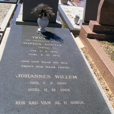 TRUTER Johannes Willem 1895-1978 &amp; Sophia Louisa VIETA 1895-1976