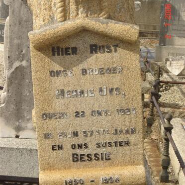 UYS Hennie -1923 :: UYS Bessie 1890-1956