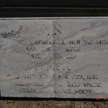 UYS Christo 1958-1985