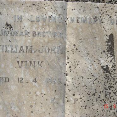 VINK William John -1963