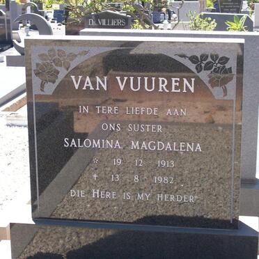 VUUREN Salomina Magdalena, van 1913-1982