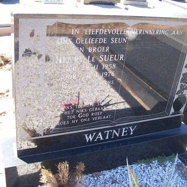 WATNEY Henry le Sueur 1958-1976