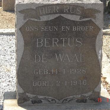 WAAL Bertus, de 1928-1946