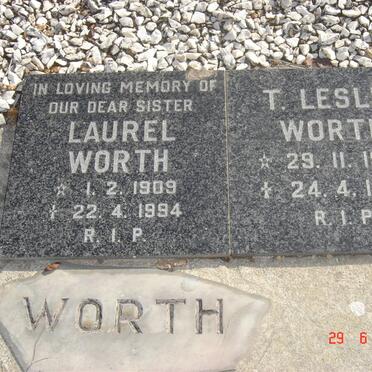WORTH Laurel 1909-1994 &amp; T. Leslie 1907-1994_1
