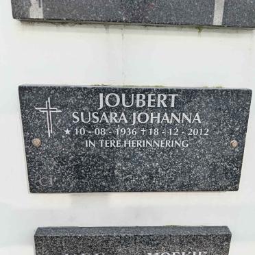 JOUBERT Susara Johanna 1936-2012