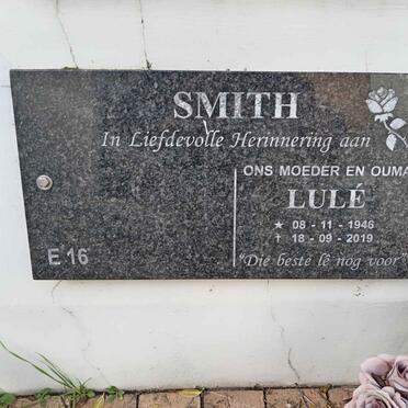 SMITH Lule 1946-2019