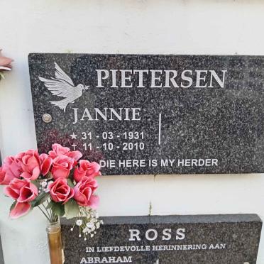 PIETERSEN Jannie 1931-2010