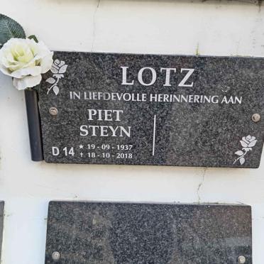 LOTZ Piet Steyn 1937-2018
