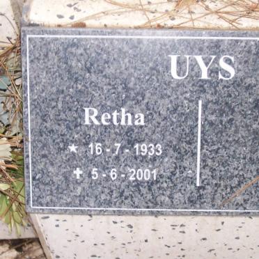 UYS Retha 1933-2001