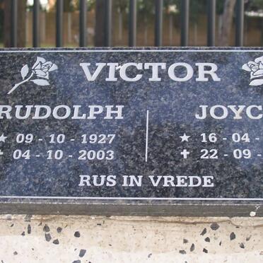 VICTOR Rudolph 1927-2003 &amp; Joyce 1937-2005
