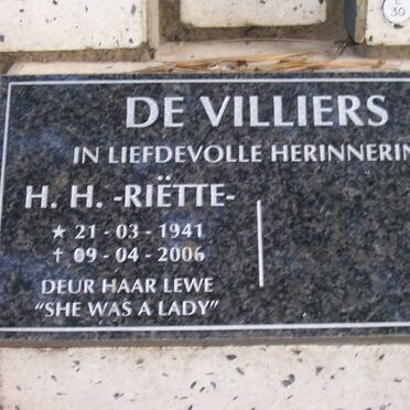 VILLIERS H.H., de 1941-2006