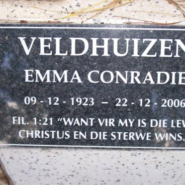 VELDHUIZEN Emma Conradie 1923-2006