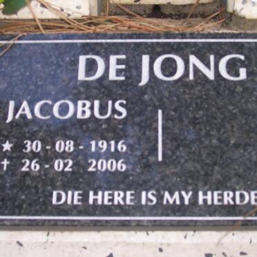 JONG Jacobus, de 1916-2006