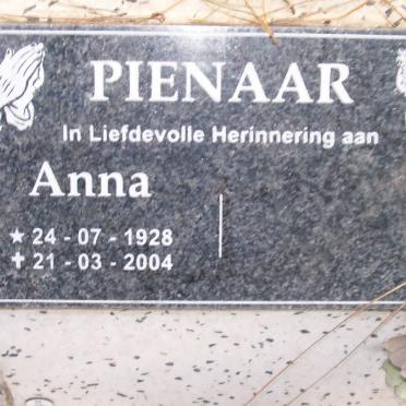 PIENAAR Anna 1928-2004